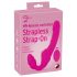 Strap-On senza spalline - Vibratore indossabile (rosa)