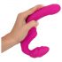 Strap-On senza spalline - Vibratore indossabile (rosa)