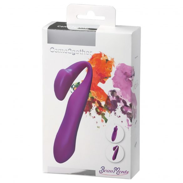 BeauMents Unione - vibratore di coppia ricaricabile e impermeabile (viola) 