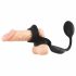 Rebel - Anello per pene e testicoli con vibratore (nero) 