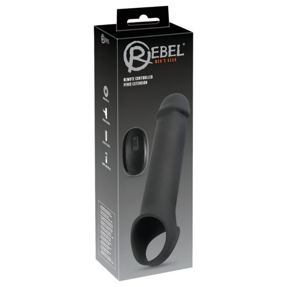 Mantella vibrante wireless per pene Rebel - con batteria (nera) 