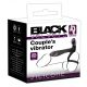 Black Velvet - vibratore di coppia e anello fallico 2 in 1 ricaricabile (nero)