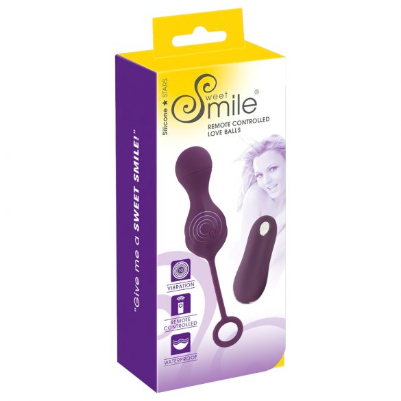 SMILE RC Love Balls - ovetto vibrante ricaricabile con telecomando (viola)