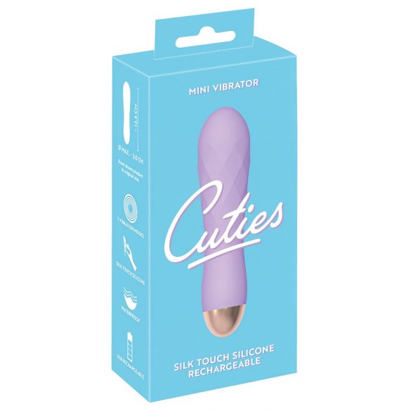 Mini Cuties - Vibratore Ricaricabile Impermeabile a Griglia (Viola) 