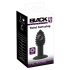 Black Velvet Twist - vibratore anale in silicone ricaricabile (nero)