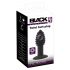 Vibratore anale in silicone ricaricabile Black Velvet Twist (nero) 