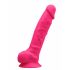 Vibratore Silexd 8 modellabile con ventosa e testicoli - 20cm (rosa) 