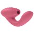 Womanizer Duo - vibratore per il punto G e stimolatore clitorideo impermeabile (corallo) 