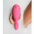 Womanizer Duo - vibratore per il punto G e stimolatore clitorideo impermeabile (corallo) 