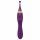 Javida - Set vibratore e stimolatore clitorideo 2in1 ricaricabile (viola)