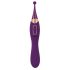 Javida - Set vibratore e stimolatore clitorideo 2in1 ricaricabile (viola) 