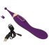 Javida - Set vibratore e stimolatore clitorideo 2in1 ricaricabile (viola)