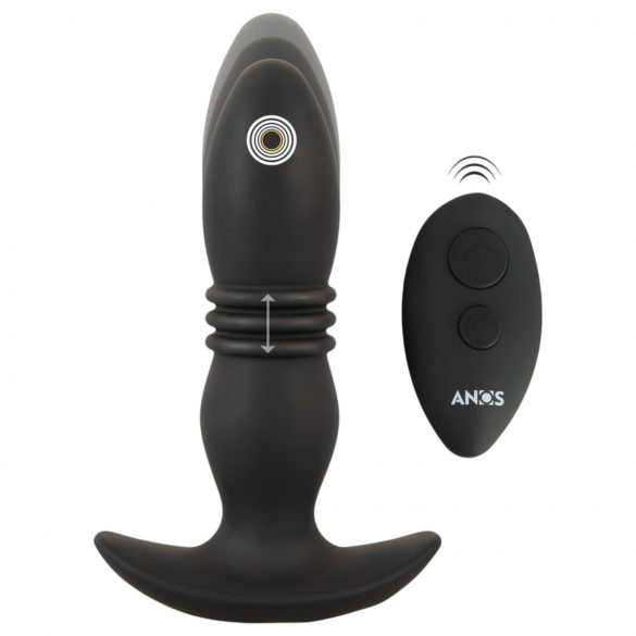 ANOS - Vibratore anale nero con telecomando wireless