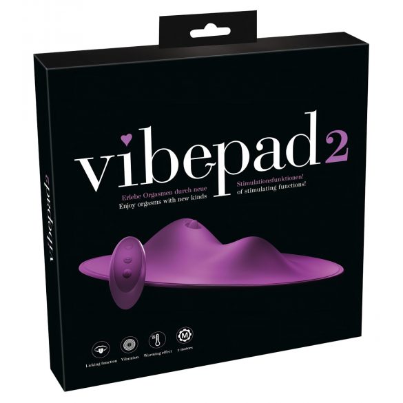 Cuscino Vibrante e Leccante con Ricarica e Telecomando - VibePad 2 (Viola) 