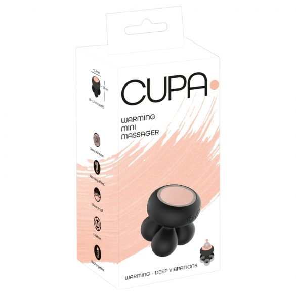 You2Toys CUPA Mini - Vibratore Massaggiatore Riscaldante Ricaricabile (Nero) 