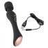 Vibratore Massaggiatore Ricaricabile CUPA Wand 2in1 con Funzione Riscaldante (Nero) 