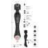 Vibratore Massaggiatore Ricaricabile CUPA Wand 2in1 con Funzione Riscaldante (Nero) 