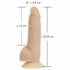 Vibratore Rotante Ricaricabile Naked Addiction 7 - Naturale (18cm) 