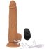 Vibratore Spingente Naked Addiction 9 con Radiocontrollo e Batteria Ricaricabile - Color Carne Scuro (23cm) 