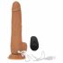 Vibratore Spingente Naked Addiction 9 con Radiocontrollo e Batteria Ricaricabile - Color Carne Scuro (23cm) 