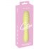 Vibratore Cuties Mini 3 - ricaricabile, impermeabile, a forma di clava (giallo) 