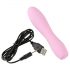 Vibratore Rigato Mini Cuties 3 - Ricaricabile, Impermeabile (Rosa) 