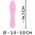 Vibratore Rigato Mini Cuties 3 - Ricaricabile, Impermeabile (Rosa) 