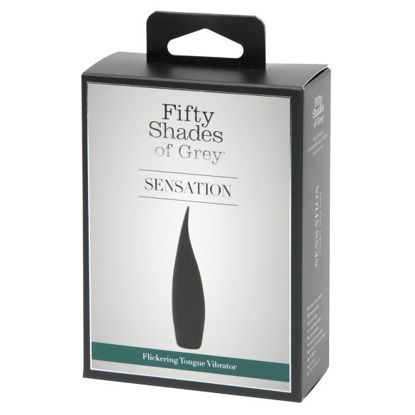 Vibratore ricaricabile "Sensation" in silicone - Lingua stimolante (nero) 