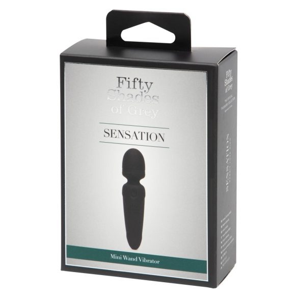 Vibratore massaggiante mini Sensation Wand della collezione Cinquanta Sfumature di Grigio (nero) 