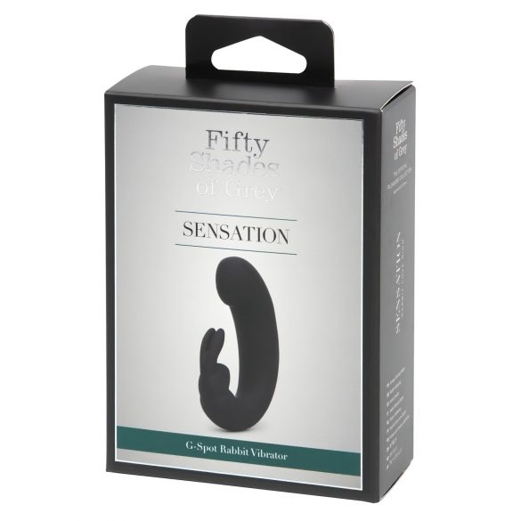 Sensation Fifty Shades - Vibratore con stimolatore clitorideo (nero)