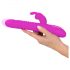 SMILE Rabbit - vibratore rosa con movimento e stimolatore clitoride ricaricabile