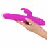 Vibratore Rabbit SMILE ricaricabile con braccio clitorideo e funzione pulsante-rotante (rosa) 