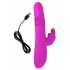 Vibratore Rabbit SMILE ricaricabile con braccio clitorideo e funzione pulsante-rotante (rosa) 