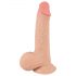 Dildo Doppio Strato con Effetto Pelle Scivolante - 19cm (Naturale) 