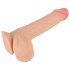 Dildo Doppio Strato con Effetto Pelle Scivolante - 19cm (Naturale) 