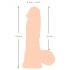 Nature Skin - Dildo in Pelle - 20cm (Naturale)