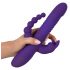 SMILE Triplo - vibratore ricaricabile con triplo braccio, rotante e pulsante (viola) 