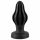 ANOS - dildo anale super morbido e scanalato - 5cm (nero)