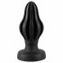 Dildo Anale ANOS - Super Morbido Costolato - 5cm (Nero) 