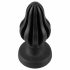 Dildo Anale ANOS - Super Morbido Costolato - 5cm (Nero) 