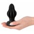 Dildo Anale ANOS - Super Morbido Costolato - 5cm (Nero) 