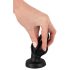 Dildo Anale ANOS - Super Morbido Costolato - 5cm (Nero) 