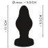 Dildo Anale ANOS - Super Morbido Costolato - 5cm (Nero) 