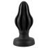 Dildo Anale Costolato Super Morbido ANOS - 7 cm (Nero) 