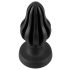 Dildo Anale Costolato Super Morbido ANOS - 7 cm (Nero) 