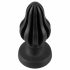 Dildo Anale Costolato Super Morbido ANOS - 7 cm (Nero) 