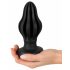 Dildo Anale Costolato Super Morbido ANOS - 7 cm (Nero) 