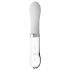 Vibratore LED in Silicone e Vetro "Liaison" - Ricaricabile per Punto G (Trasparente-Bianco) 