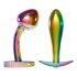 ANOS Metal Rainbow - set di plug anali in metallo (2 pezzi)