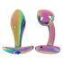 ANOS Metal Rainbow - set di plug anali in metallo (2 pezzi)